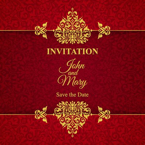 Red Invitation Template